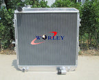 62mm Aluminum Radiator + Silicone Hose for HILUX LN106 LN111 Diesel (1988-1997)