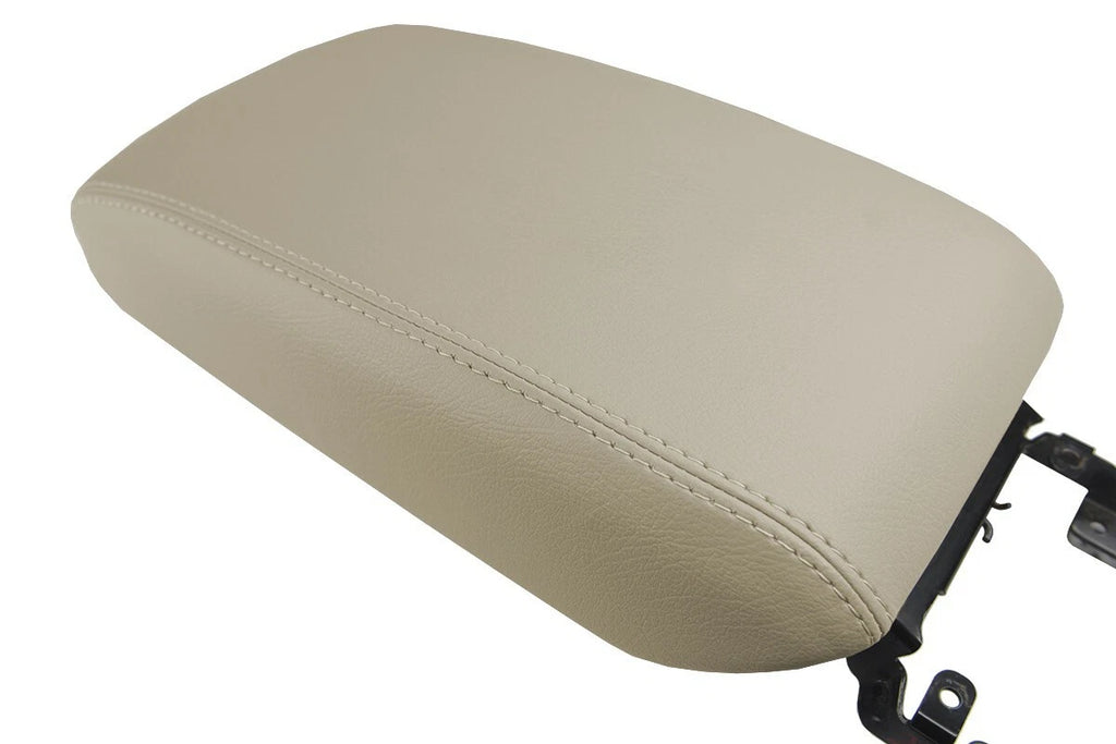 Leather Console Lid Pull Over Cover for Toyota Camry (2002–2006) Beige