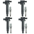 4X Ignition Coils + 4X Spark Plugs for Toyota Echo Prius (2000–2005) UF316