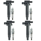 4X Ignition Coils + 4X Spark Plugs for Toyota Echo Prius (2000–2005) UF316