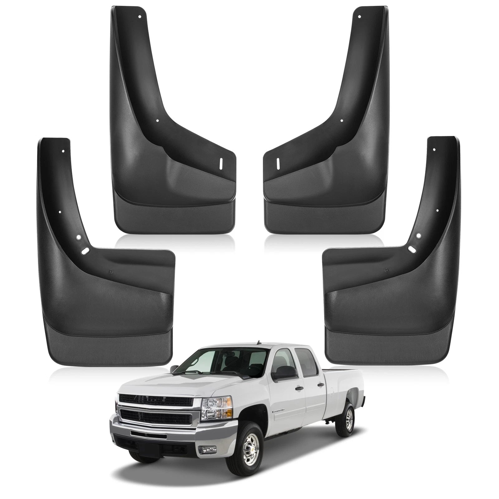 Front Rear Mud Flaps for Chevy Silverado Sierra (1999–2007)