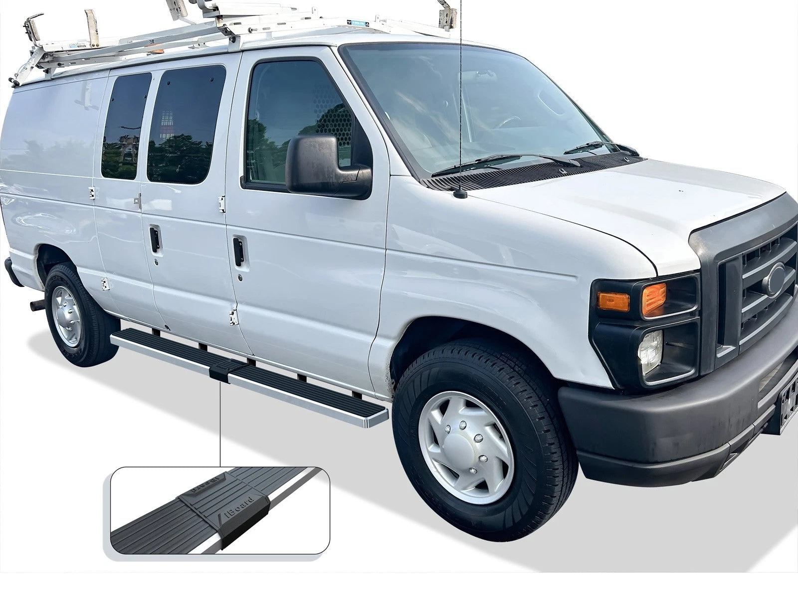 6in Stainless Steel Running Boards for Ford Econoline (1999-2014)