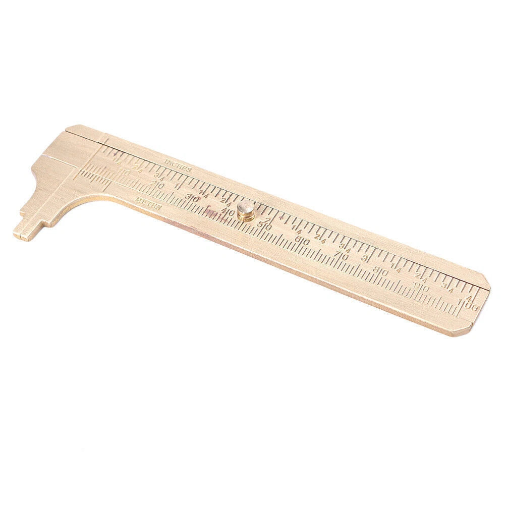 100mm Metal Double Scale Vernier Caliper Ruler Measuring Tool