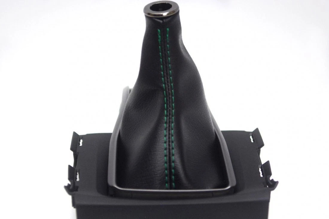 Manual Shift Boot for Honda Civic (2016–2020) Green Stitch Leather Synthetic