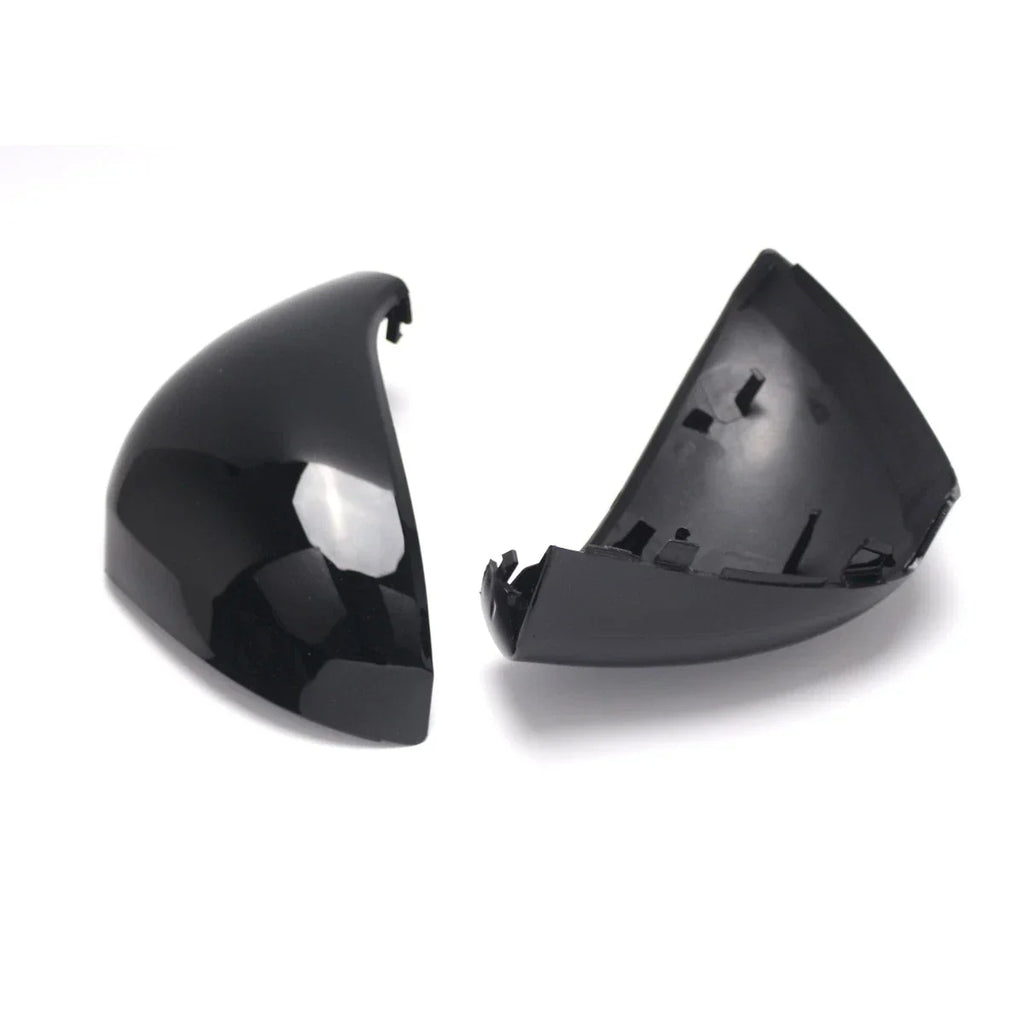 Gloss Black Replacement Side Wing Mirror Caps Covers for Peugeot 207 (2006–2013)