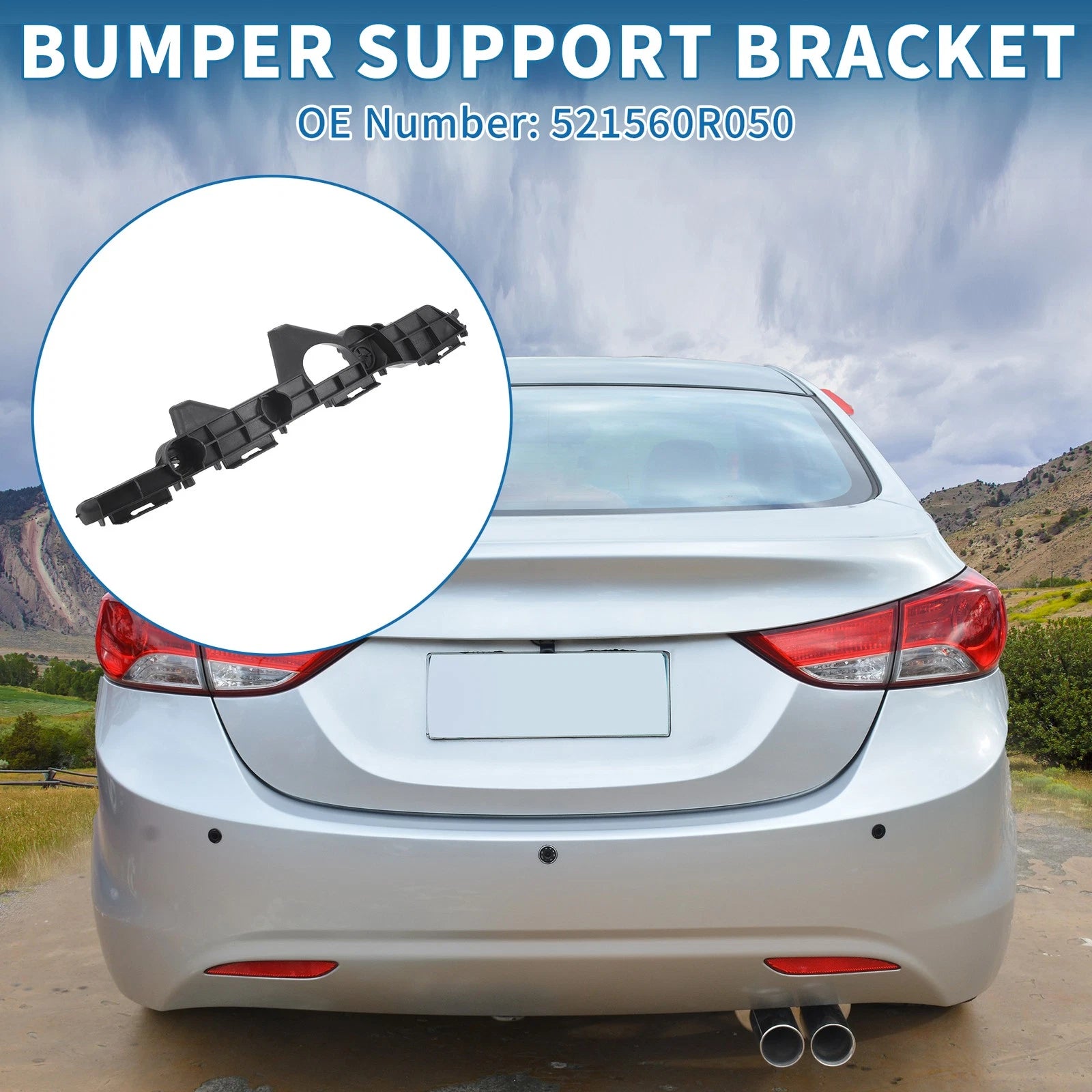 Left Rear Bumper Retainer Bracket No.521560R050 for Toyota RAV4 (2016–2018)
