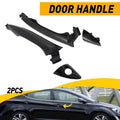 2X Exterior Door Handle for Hyundai Elantra (2011–2016) Black