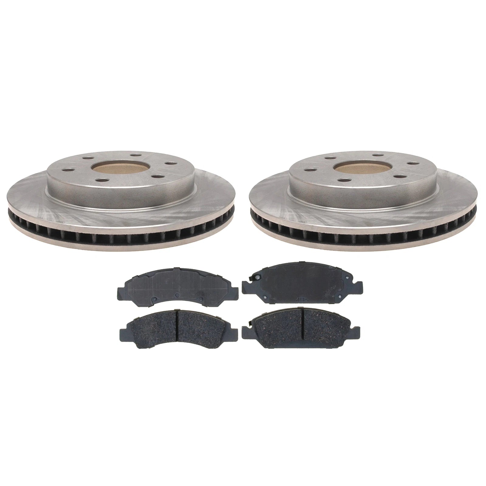 ACDelco Silver Front Brake Kit 304mm Disc Rotors Pads for GMC Sierra 1500 (2014–2023)