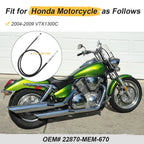 Clutch Cable for Honda VTX1300C (2004–2009) 22870-MEM-670 #Z104