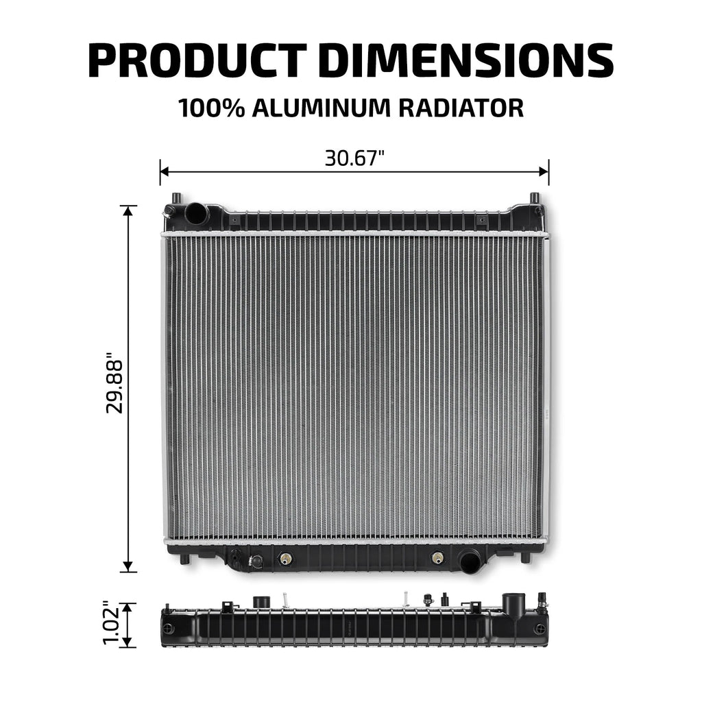 Aluminum Radiator for Ford F-350 F-250 (1995–1997) 7.3L V8
