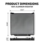 Aluminum Radiator for Ford F-350 F-250 (1995–1997) 7.3L V8