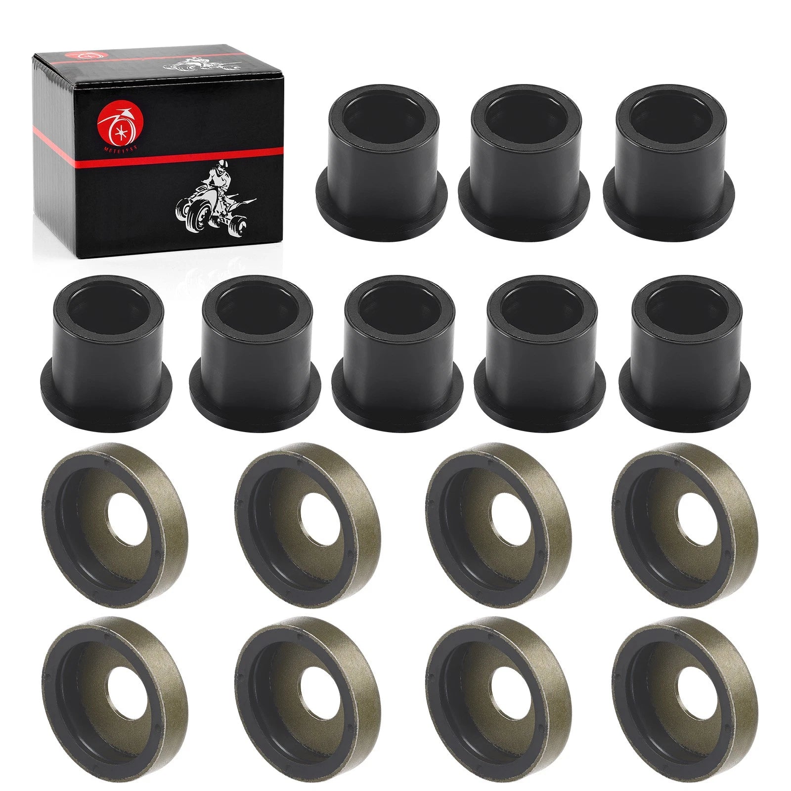 Front A-Arm Bushing + Cap Set for Polaris Predator 50 (2004–2007) 0451762 0453683