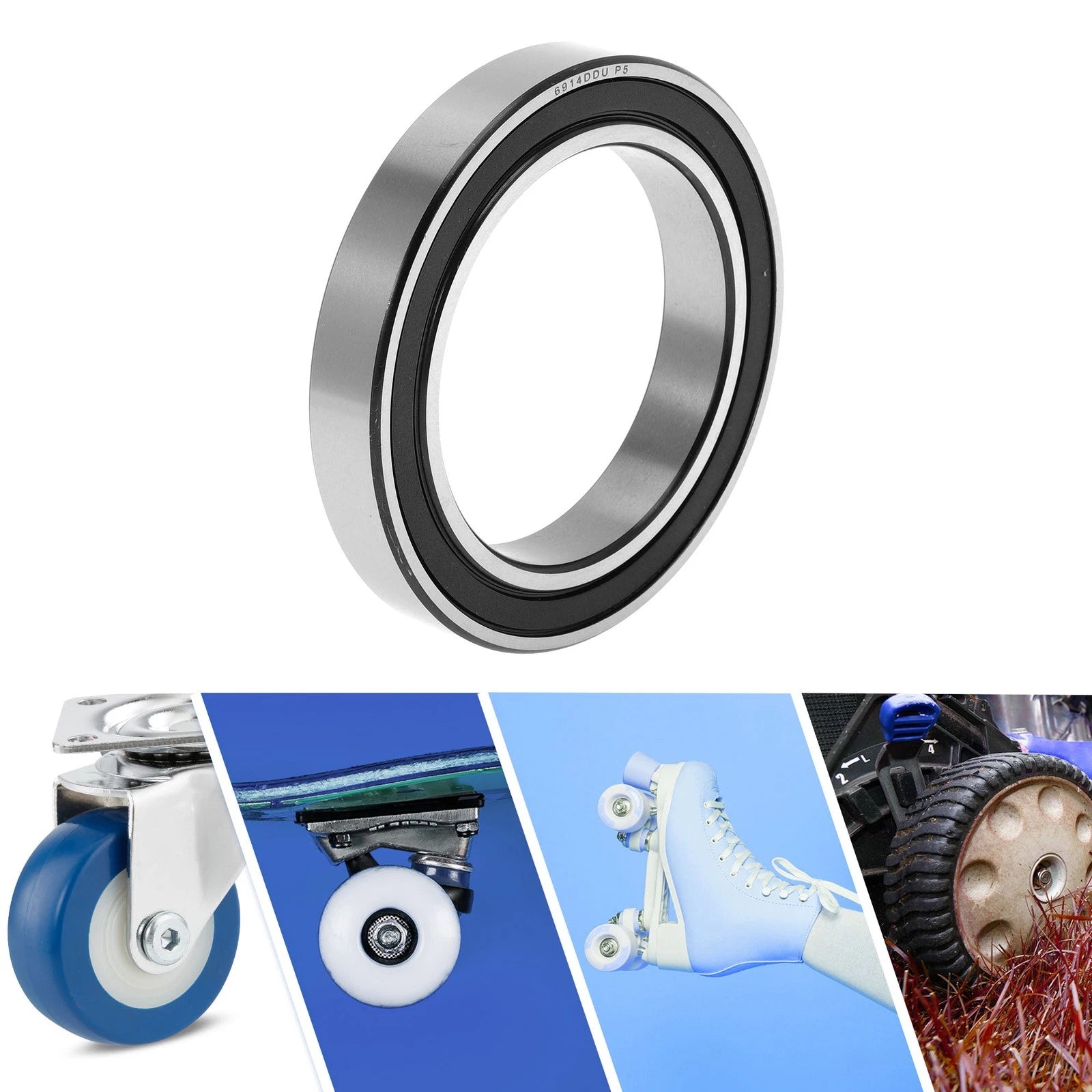 Deep Groove Ball Bearing 6914DDU for Scooter Skateboard Wheel (P5)