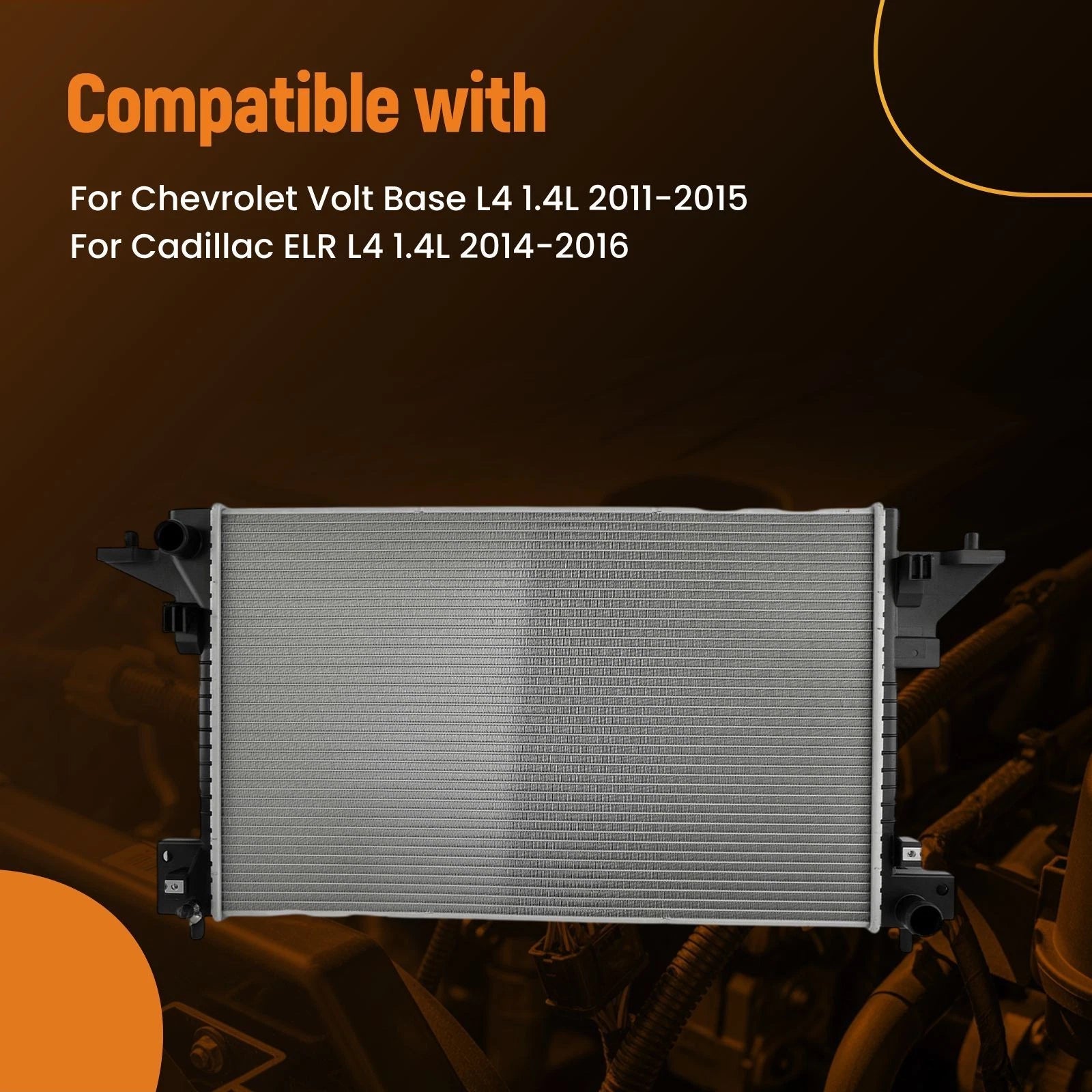 Radiator for Chevrolet Volt (2011–2015) Cadillac ELR (2014–2016) GM3010545 13271