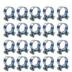 Set of 20 Fuel Injection Hose Clamps 13mm - 15mm