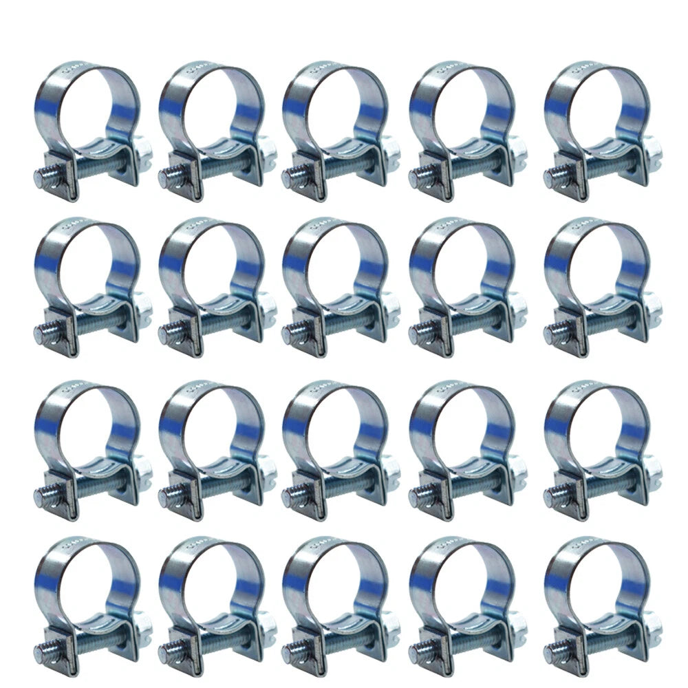 Set of 20 Fuel Injection Hose Clamps 13mm - 15mm