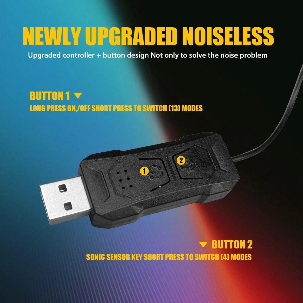 5m RGB LED Strip Lights for Universal Interior Ambient Lighting