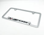 Chrome License Plate Frame with Chevy Corvette Logo for C8 Z06 (2020–2024)
