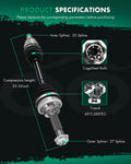 Front Right CV Axle for Infiniti G35 (2004–2008), G25 (2011–2012)