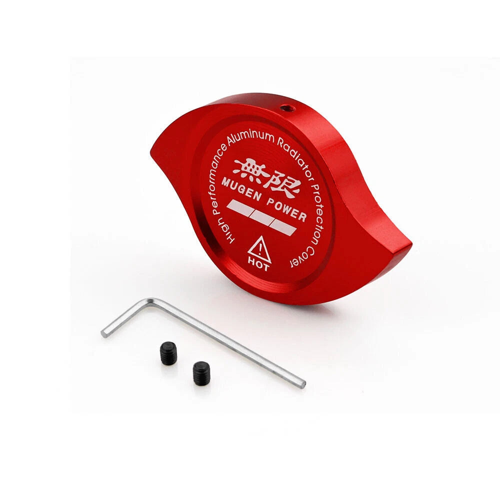 Mugen Engine Oil Filler Cap, Radiator Cap & Battery Tie Down for Honda Civic