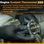 Engine Coolant Thermostat 03C121113J for Volkswagen Jetta (2013–2016) with Seal