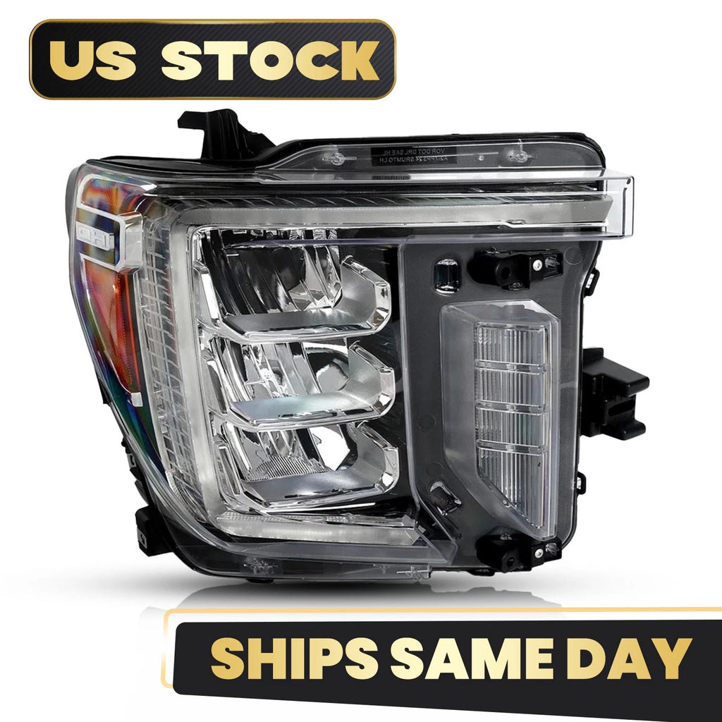 Full LED Headlight for GMC Sierra 2500 HD (2020–2023) Right Passenger