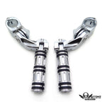 Footpegs w/ 2.5" Short Adjustable Mount Kit for Harley Tri Glide (2014–2023)
