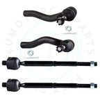 Set of 4 Front Inner Outer Tie Rods for Toyota Echo (2000–2005)