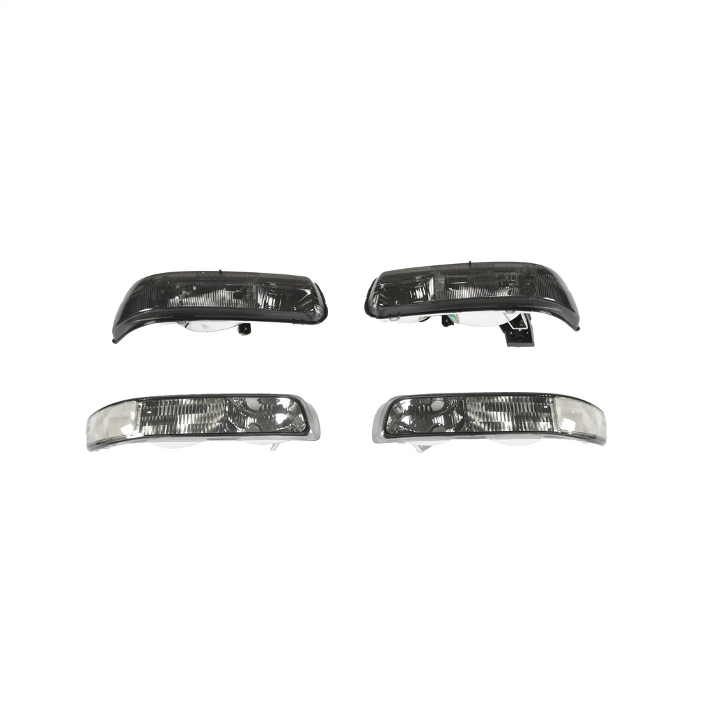 Pair Headlights for Chevy Silverado Tahoe Suburban (1999–2006) Black