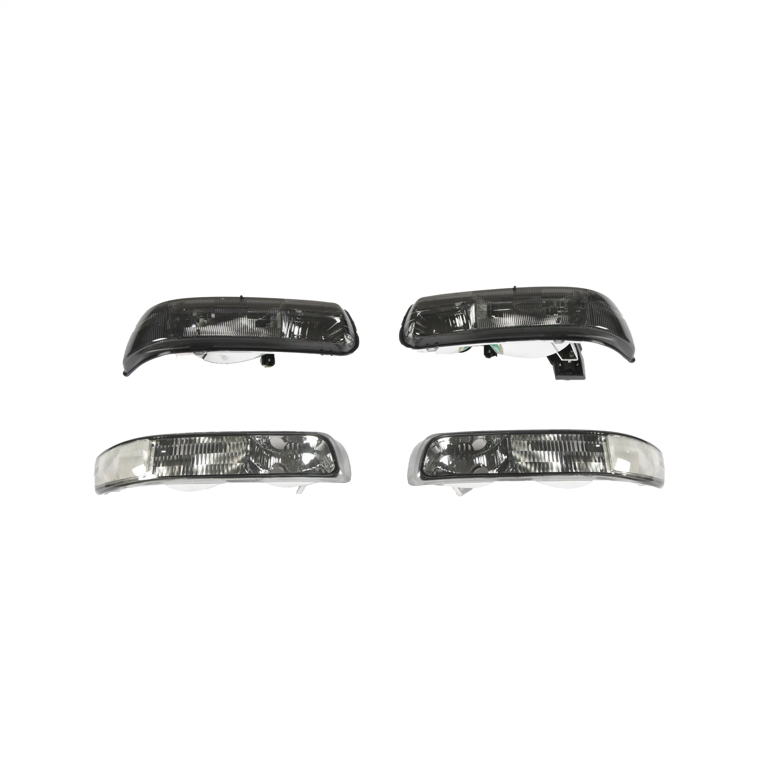 Pair Headlights for Chevy Silverado Tahoe Suburban (1999–2006) Black