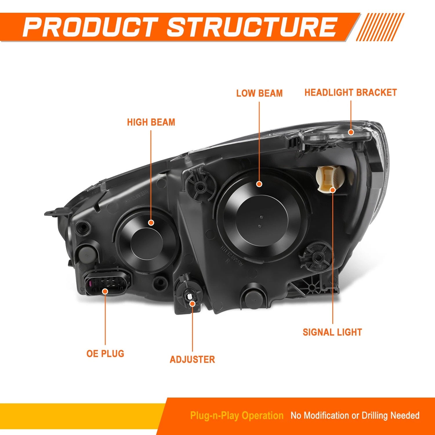 OE Style Manual Adjust Side Rear View Mirror for Nissan Pathfinder/D21 (1986–1994)