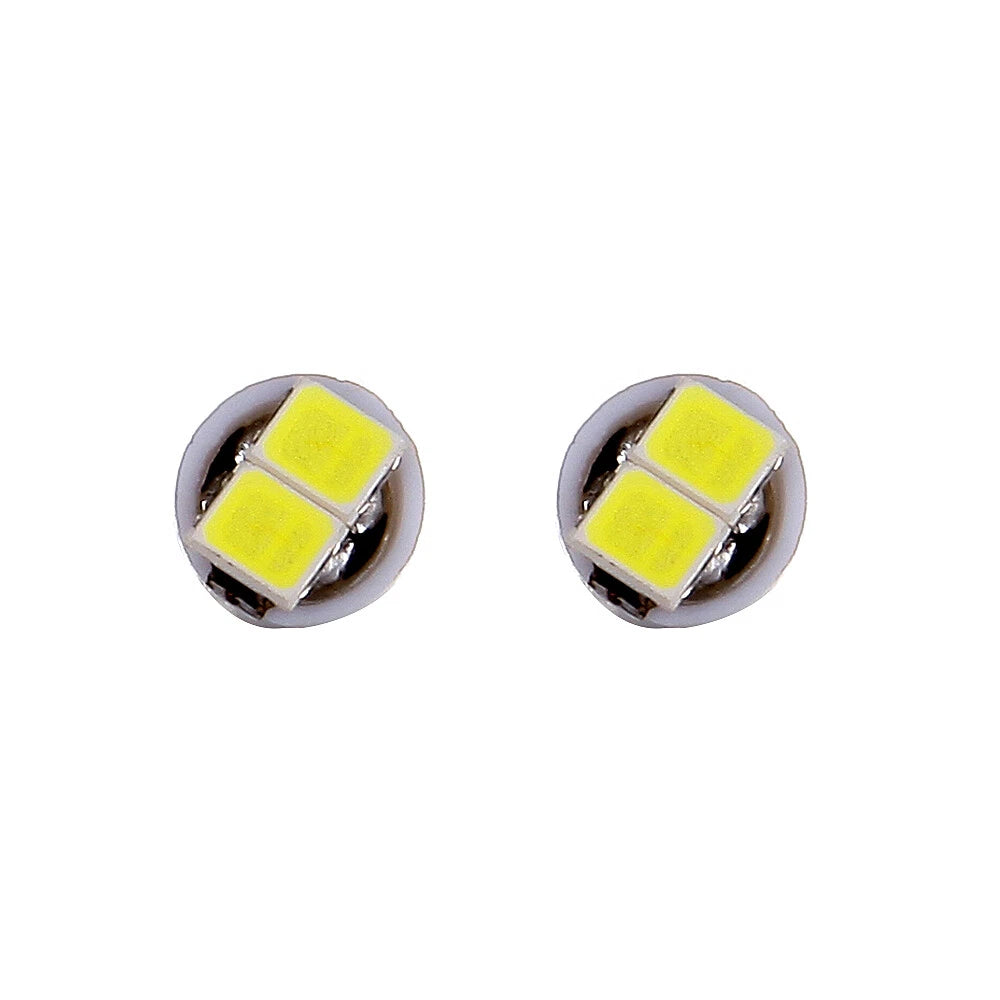 Set of 10 White T5 Wedge LED Light Bulbs for Instrument Gauge Cluster