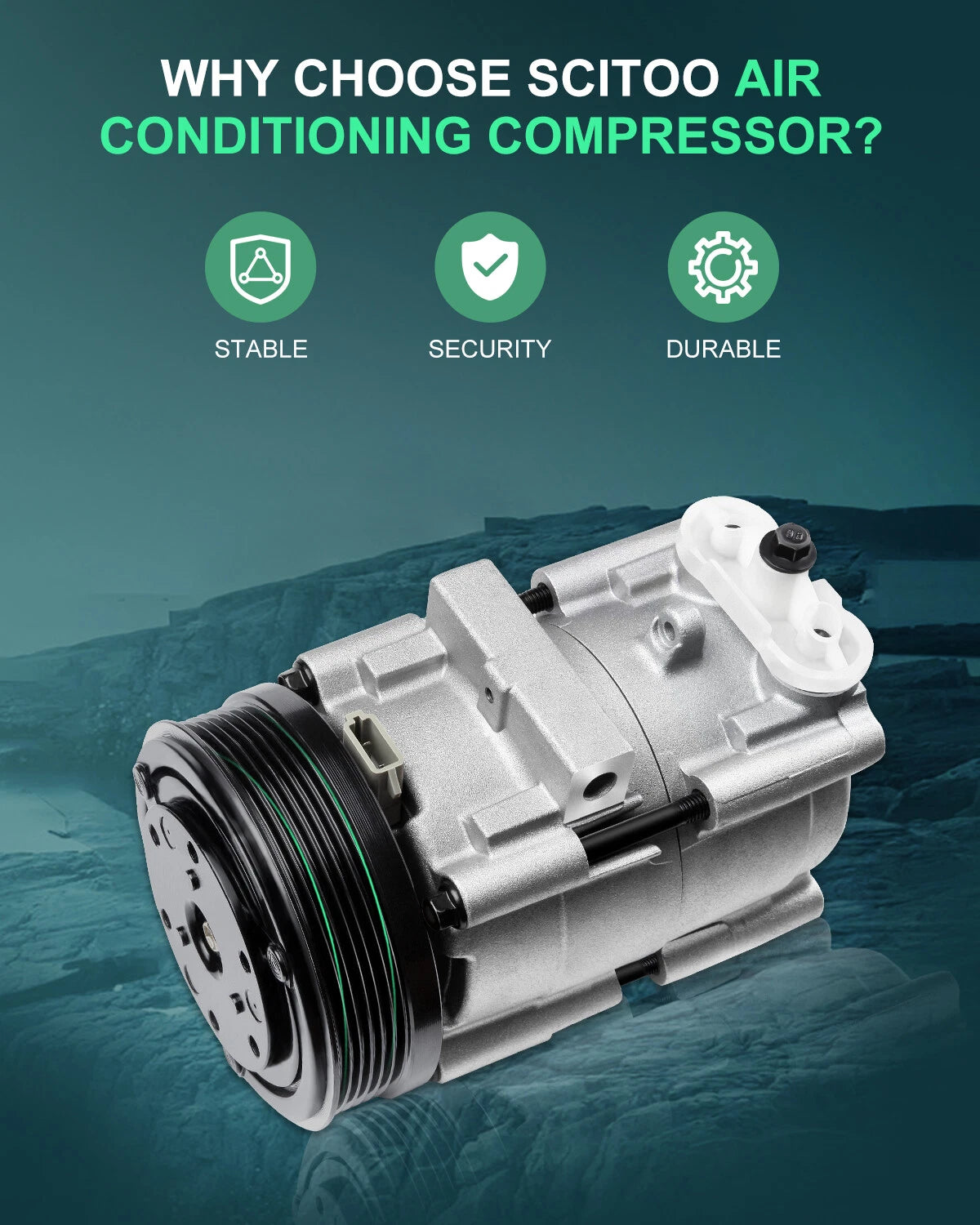 A/C Compressor and Clutch for Ford Escape Mazda Tribute (2001–2007)