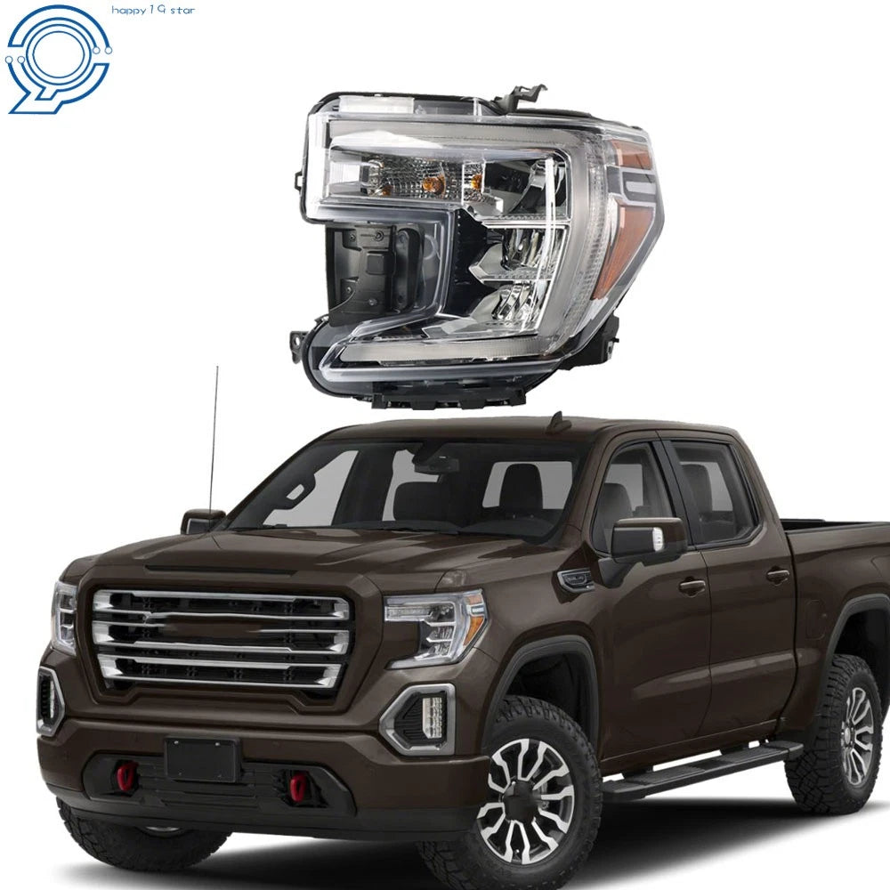 Driver Headlight for GMC Sierra 1500 (2019–2021) Halogen