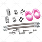 2X Cylinder Head Coolant Steam Port Crossover Hose Kit for GM LS Series (2001–2023)