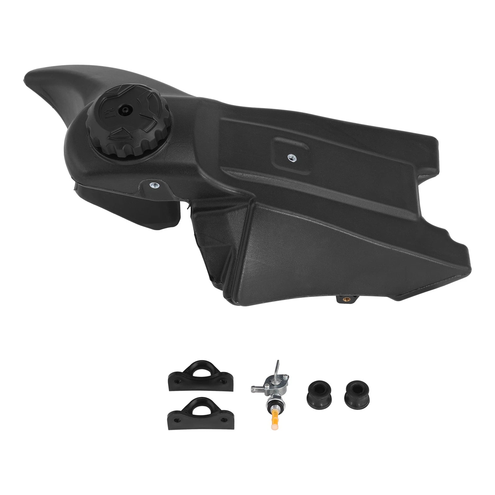 Black Fuel Gas Tank & Petcock Cap for Yamaha YZ85 (2002–2021)