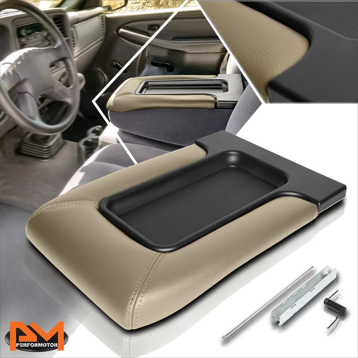 Center Console Lid Repair Kit for Chevrolet Silverado/Sierra (2001–2007)
