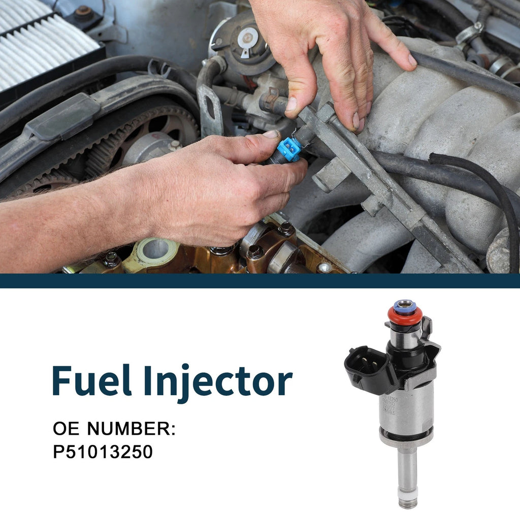 Fuel Injector No.P51013250 for Mazda 3 2.0 (2016–2018) 1 Pc Black