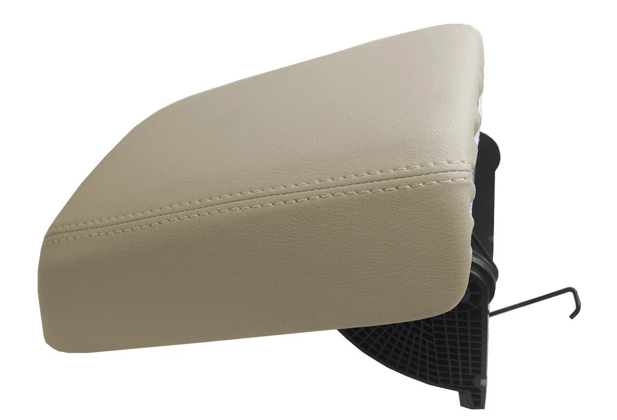 Leather Console Lid Pull Over Cover for Chevrolet Malibu (2013–2015) Beige
