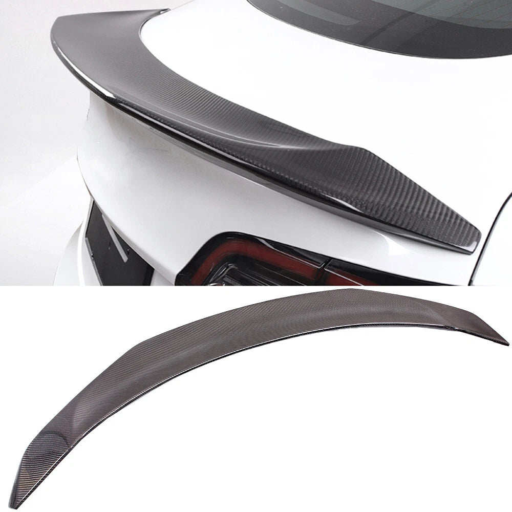 Carbon Fiber V Style Rear Spoiler for Model 3 (2017–2024)