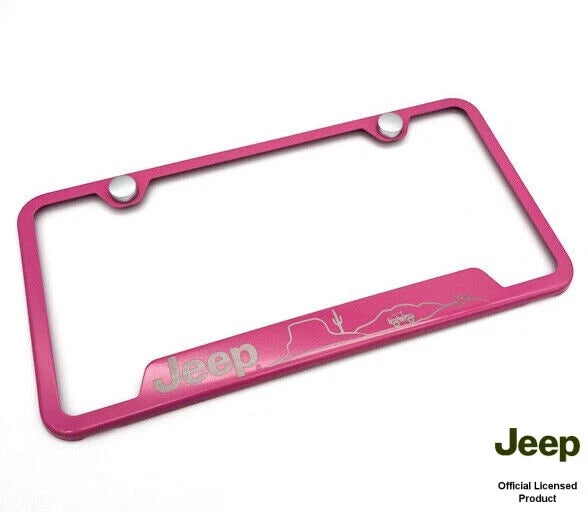 License Plate Frame Stainless Steel Replacement for Jeep (2007–2024)