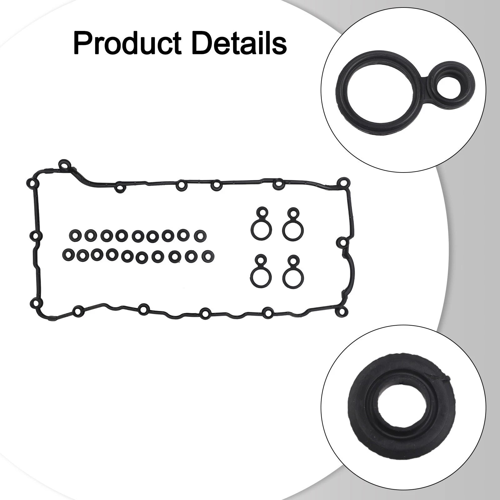 Oil Leak Repair Valve Cover Gasket for Engine Repair (Plastic, Rubber)