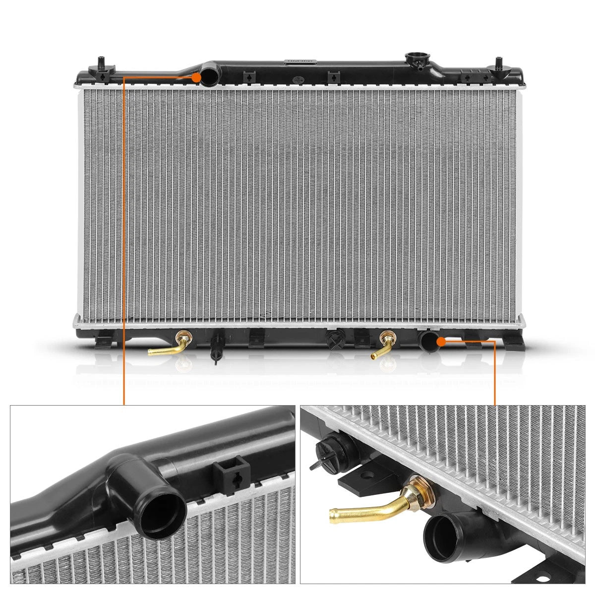 Aluminum Core Cooling Radiator DPI-2573 for Honda Stream (2001–2007)