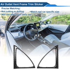 Set of 2 Air Condition Outlet Vent Trim Cover Frames for Toyota Corolla (2007–2013)