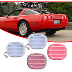 Set of 4 Red LED Brake Tail Lights for Chevy Corvette C4 (1990–1996)