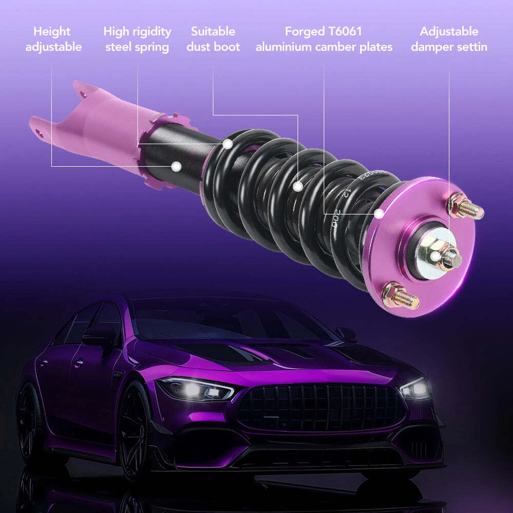 Adjustable Coilover Kit for Honda S2000 AP1 AP2 (2000-2009) Purple