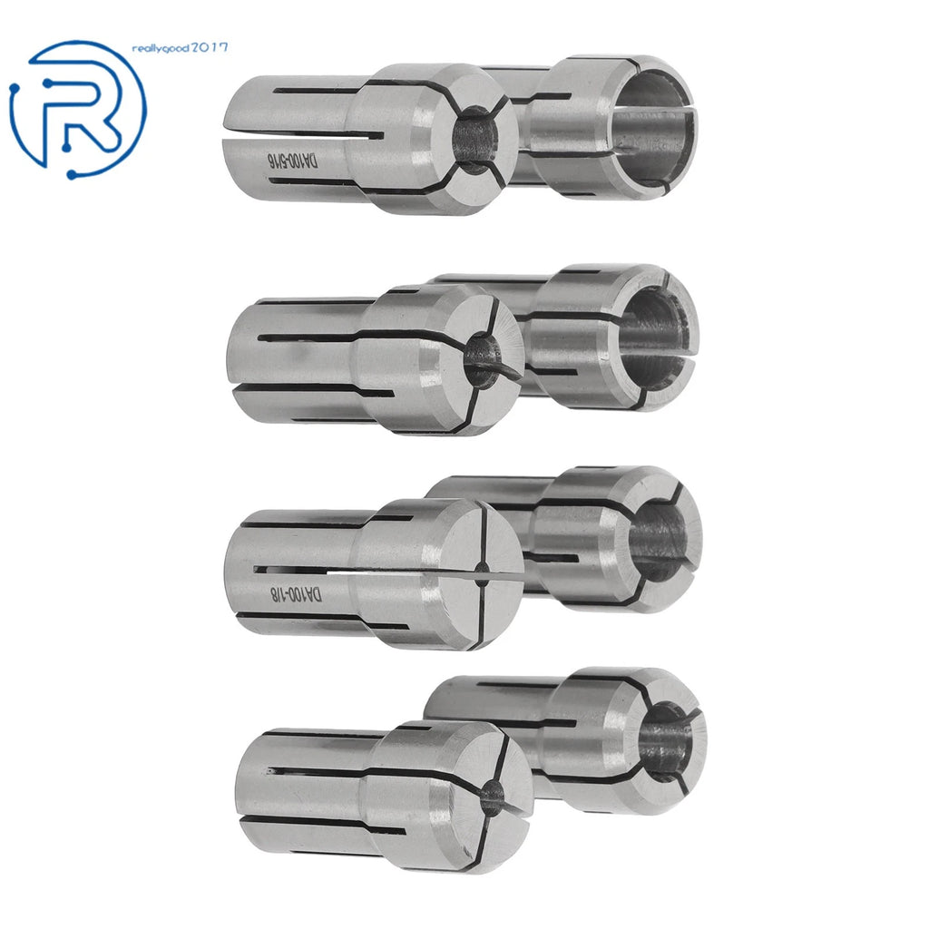 Set of 8 Precision Double Angle Collets for Various Applications