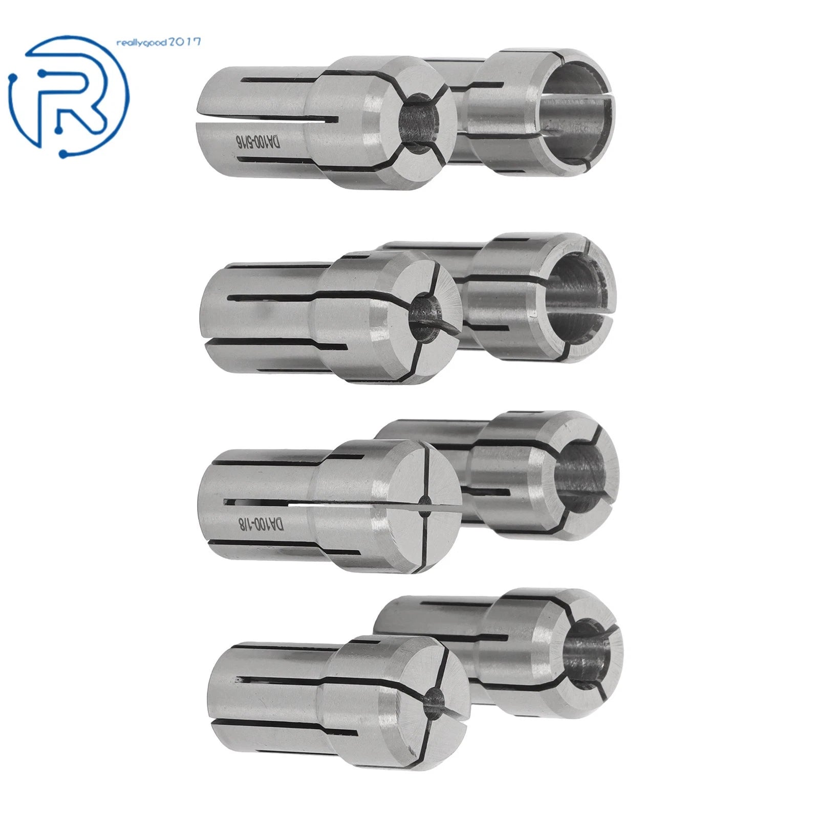 Set of 8 Precision Double Angle Collets for Various Applications