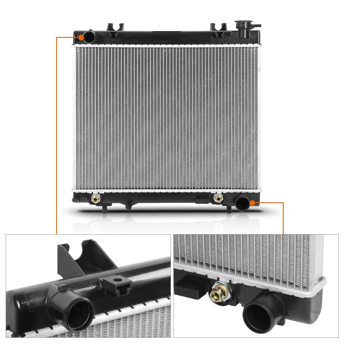 Aluminum Radiator DPI-2847 for Dodge Dakota (2005–2010) & Mitsubishi Raider (2006–2009)