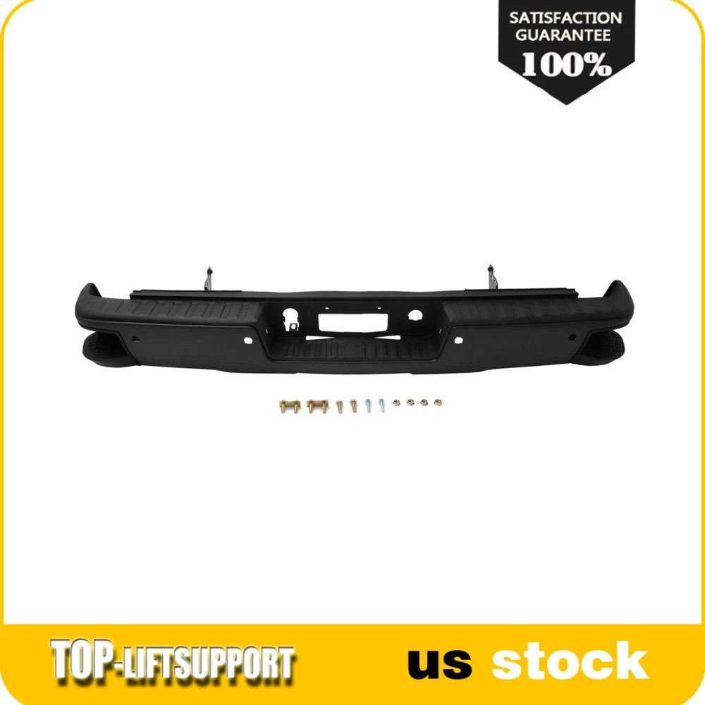 Complete Rear Bumper Assembly for Chevy Silverado (2014–2018) with Sensor Holes
